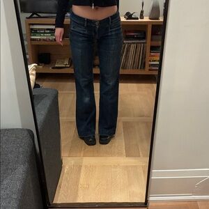 American Eagle Outfitters Dark Blue Flare Jeans